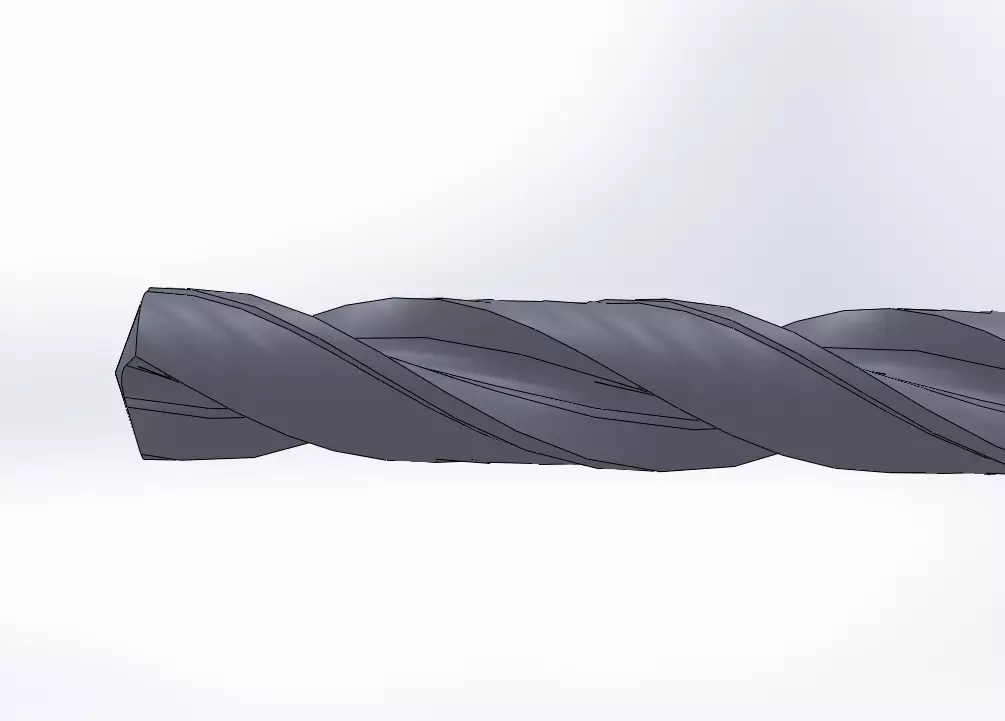 LONG TIST DRILL 3D print model_0