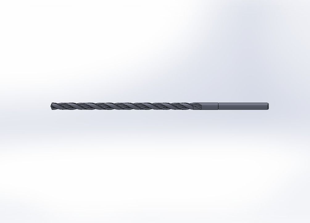 LONG TIST DRILL 3D print model_1