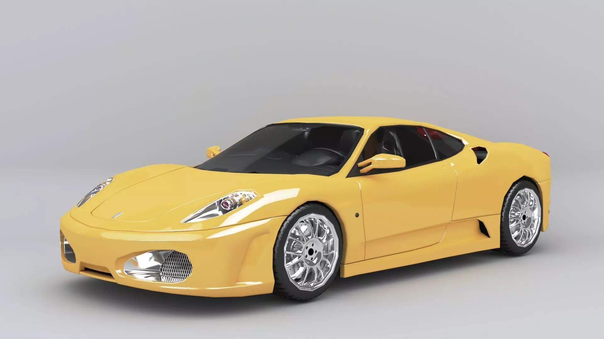 FERRARI F430 Low-poly 3D model_0