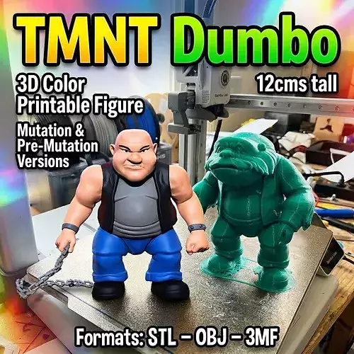 Dumbo Pre-mutation TMNT  1987 Printable