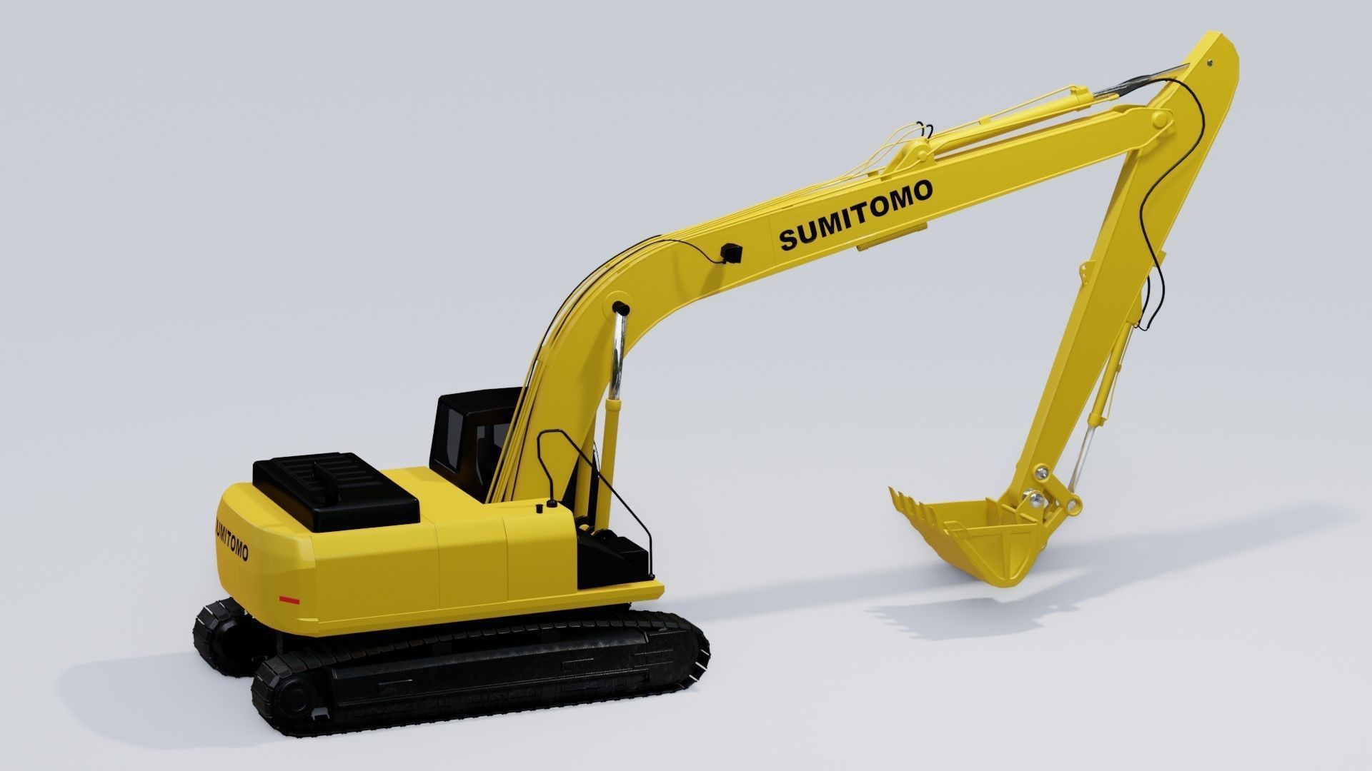 SUMITOMO SH200LC-3 1/50スケールモデル Model3D excavator Sumitomo SH200LC 3D model rigged | CGTrader