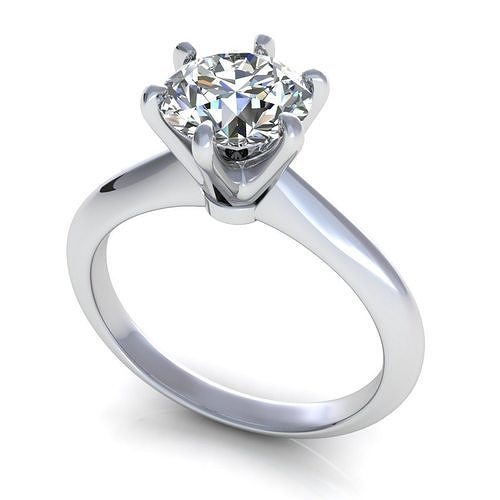 Edmund Ho Solitaire Ring 3D print model