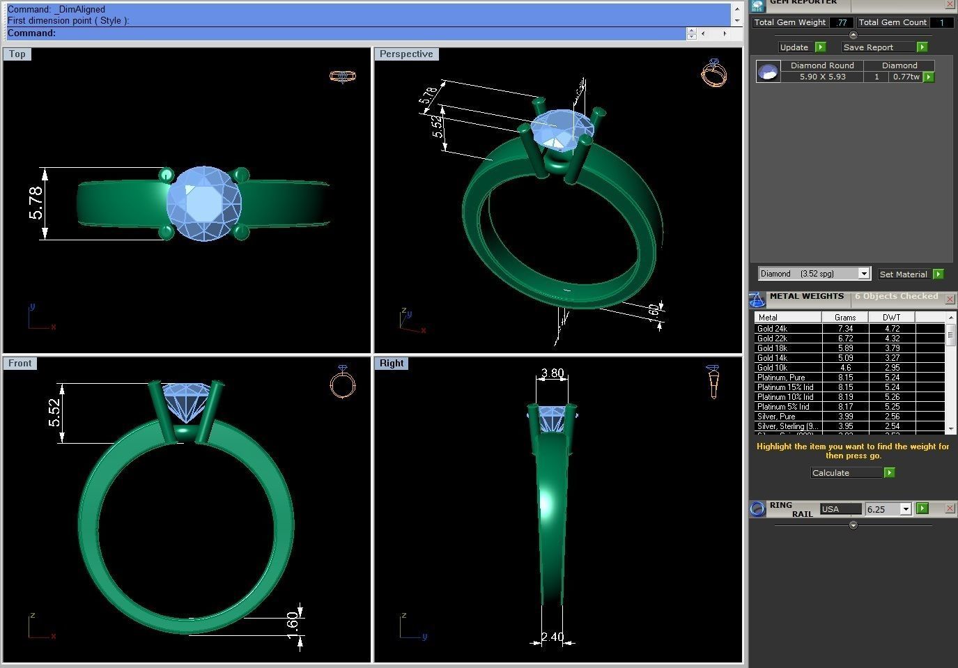 Kristian Sanchez Solitaire Diamond Ring 3D print model_5