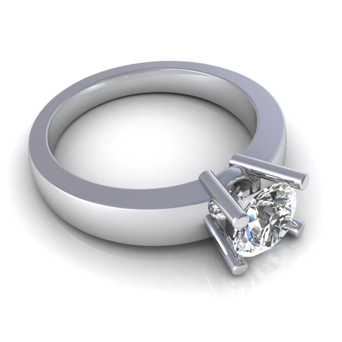 Kristian Sanchez Solitaire Diamond Ring 3D print model_3