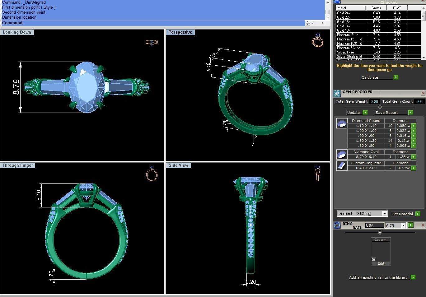 Richard Walsh Diamond Ring 3D print model_5