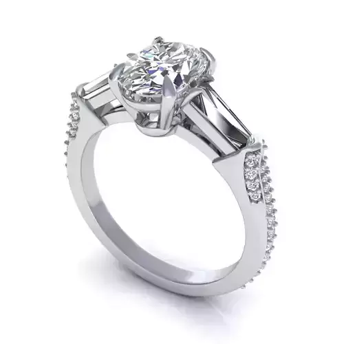 Richard Walsh Diamond Ring 3D print model
