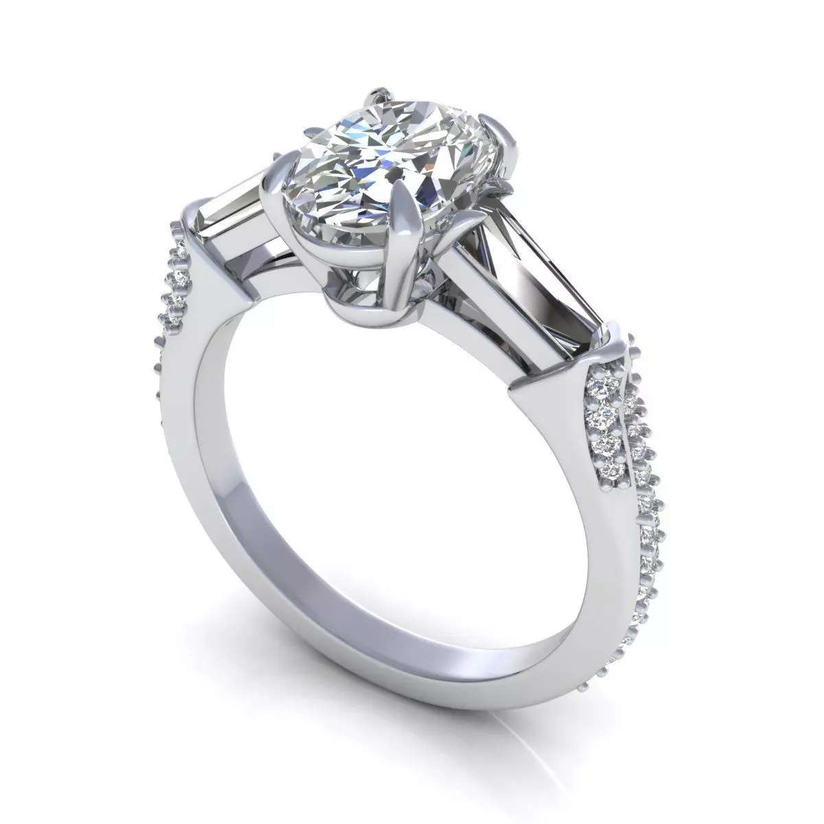 Richard Walsh Diamond Ring 3D print model_0