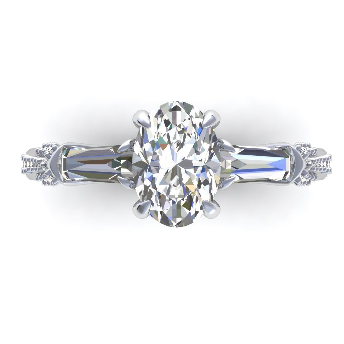 Richard Walsh Diamond Ring 3D print model_2