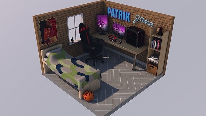 Game room 3D model