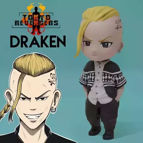 DRAKEN - TOKYO REVENGERS - 3D PRINT MODEL