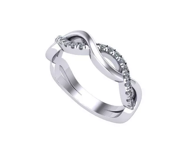 Braided Diamond Band 3D print model