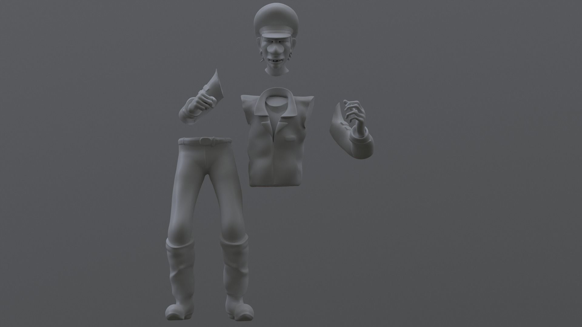 Dopey - Pre-mutation - TMNT 1987 3D print model_9