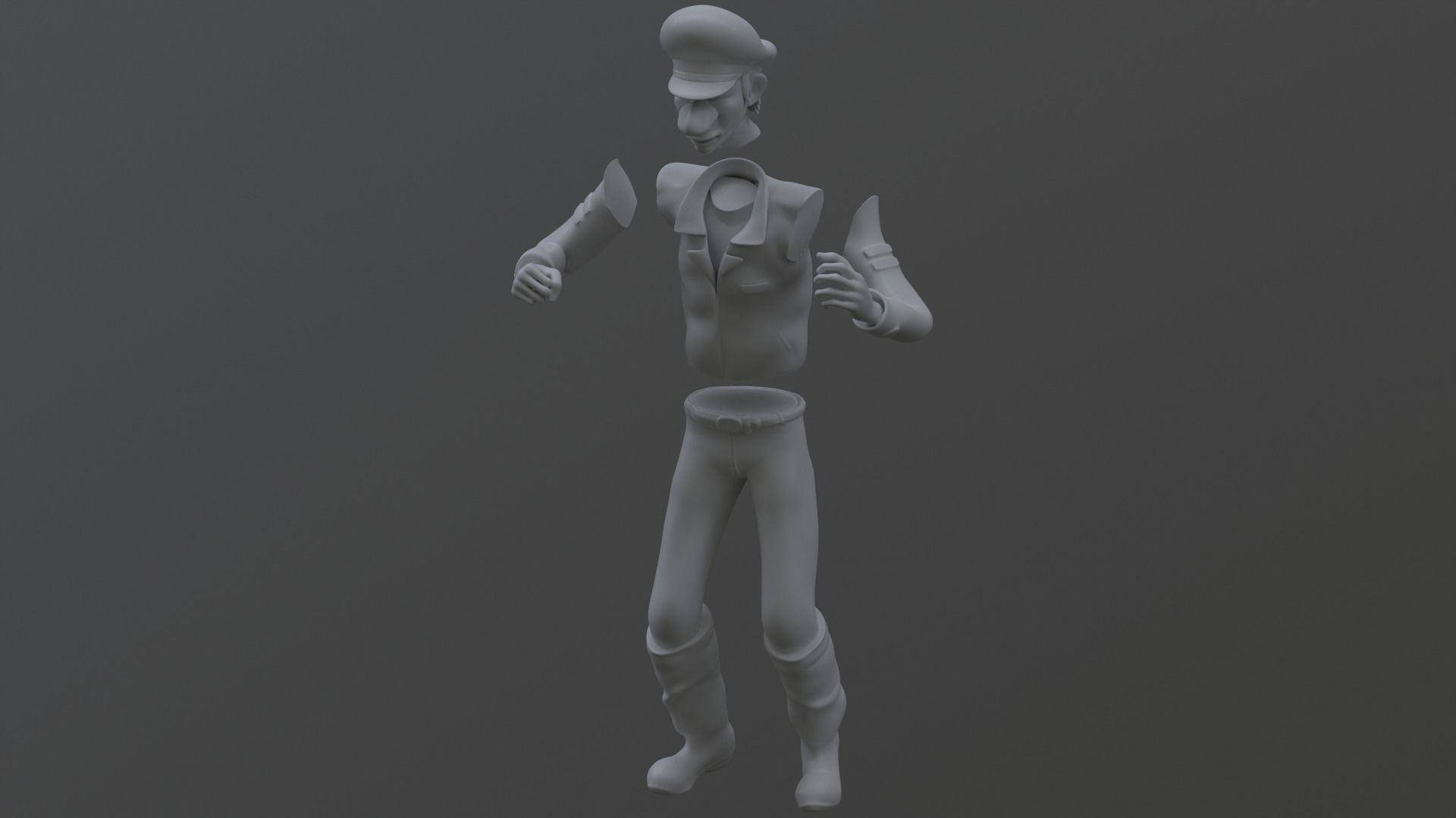 Dopey - Pre-mutation - TMNT 1987 3D print model_11