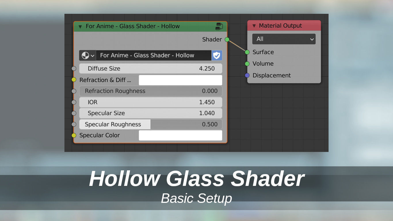 For Anime in Blender - Glassware Shaders 3D model_3