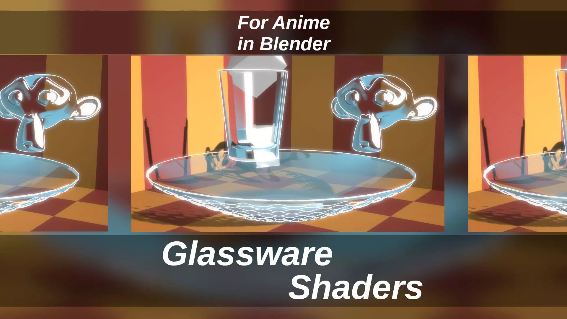 For Anime in Blender - Glassware Shaders 3D model_0
