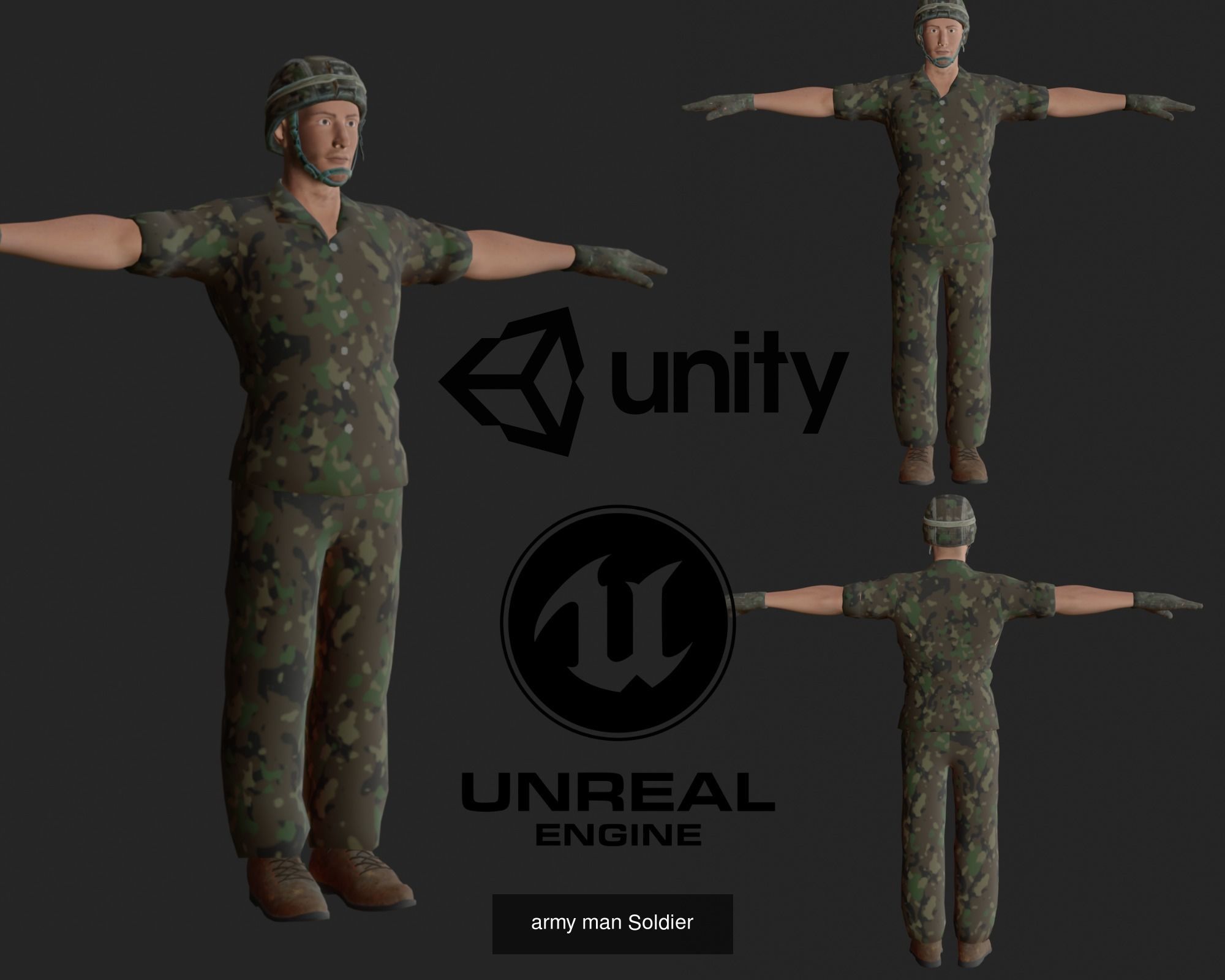 police and soldier pack for unity 3D Model Collection_2