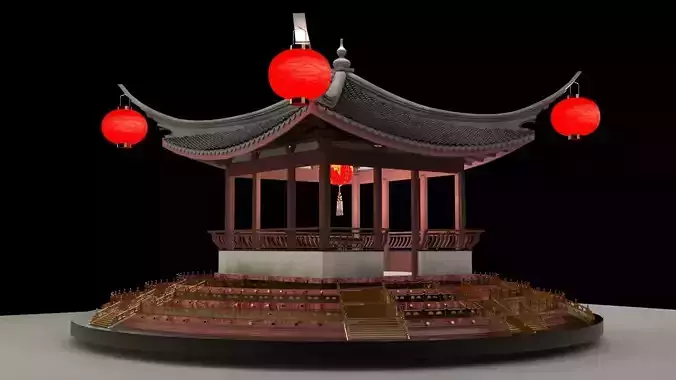 Chinese ancient  pavilion 