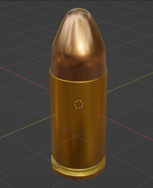 45 ACP Bullet Free 3D model_1