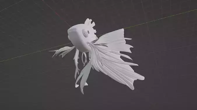 3d character fish animal 