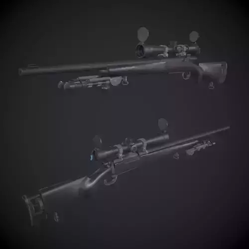 M24 - SWS Sniper Rifle Low-poly 3D model