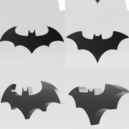 Batman logo 3D model