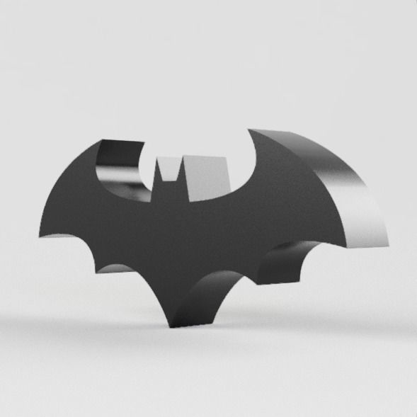 Batman logo 3D model_9