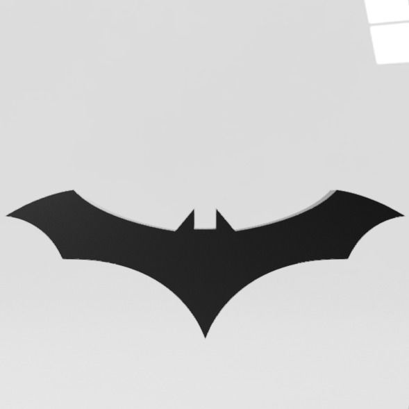 Batman logo 3D model_6
