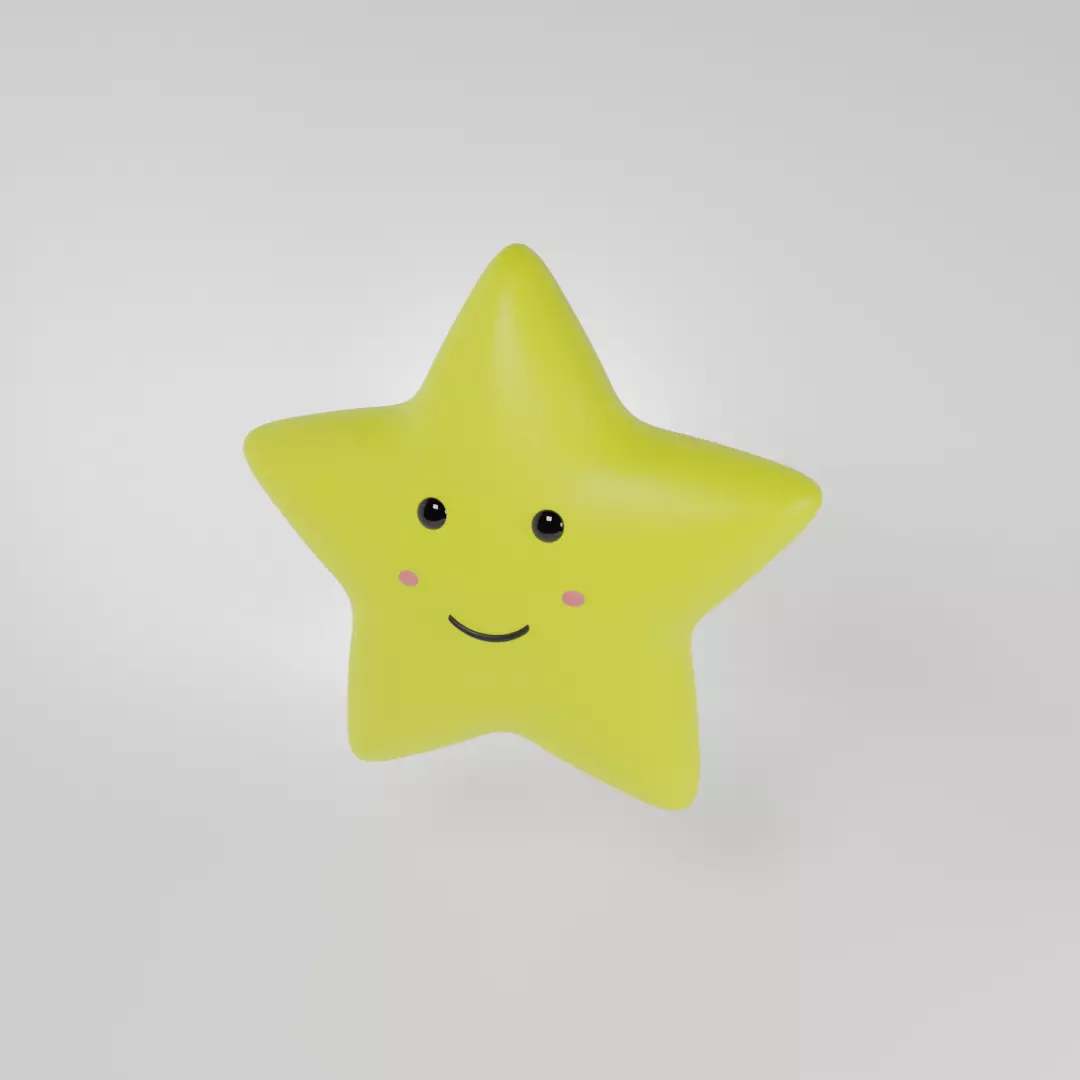Cute Star Free 3D model_0