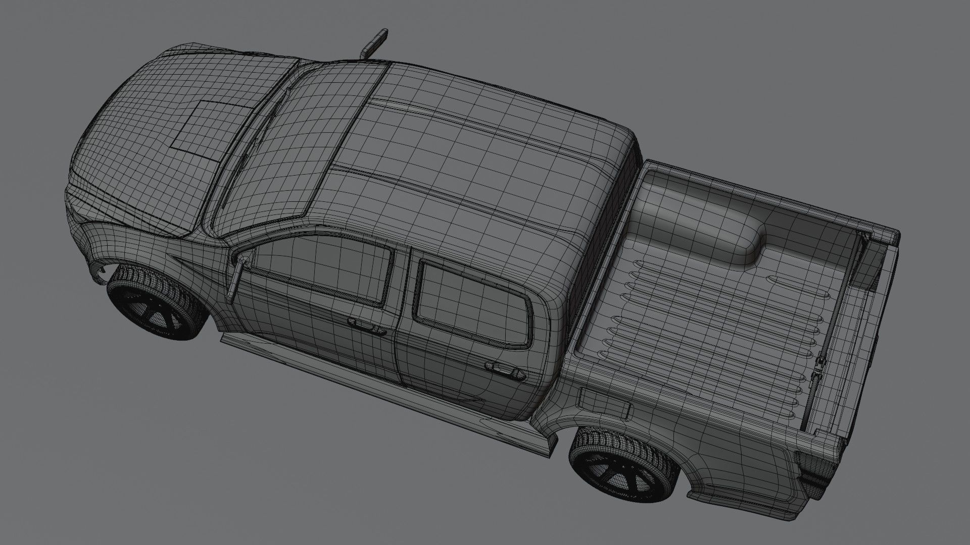 Model 3d Car D-max2020  Custom Cabon 3D model_8