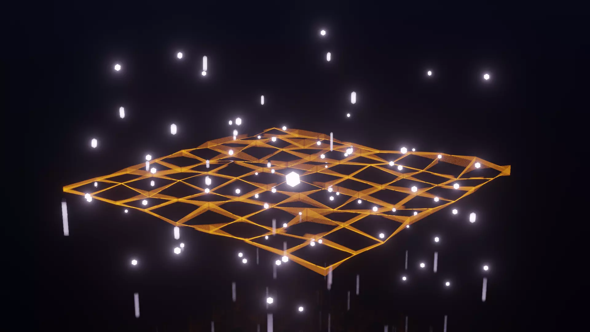 EQUALIZER net with light Low-poly 3D model_0