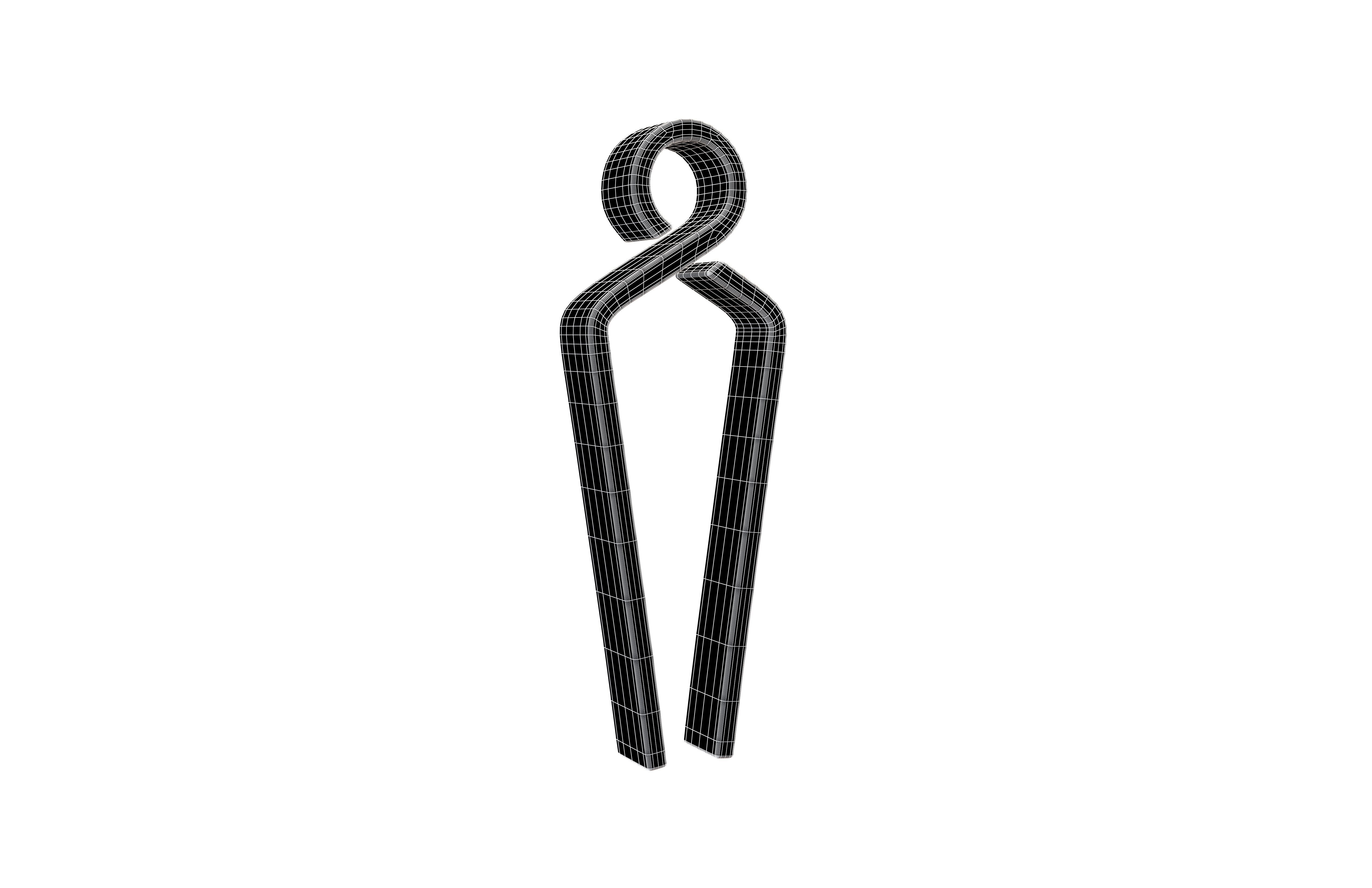 Boy Symbol v4 002 Low-poly 3D model_5