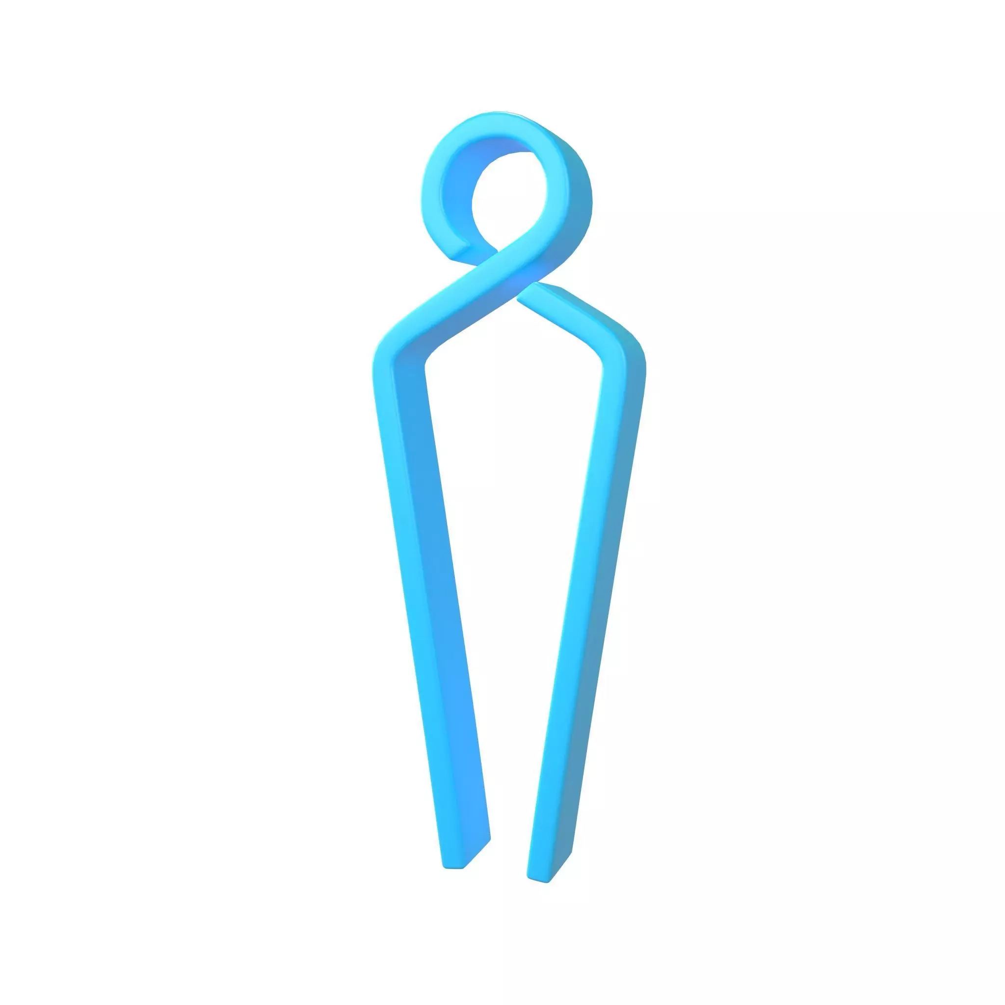 Boy Symbol v4 002 Low-poly 3D model_0