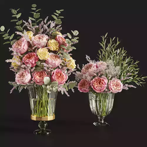 Flower Set 018 Rose Caspian 3D model