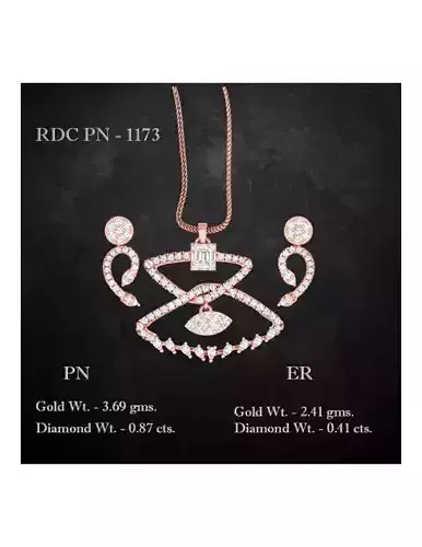 Pendant Earrings combo - 1173