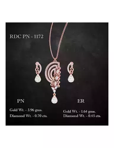 Pendant Earrings combo - 1172