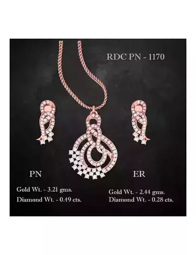 Pendant Earrings combo - 1170