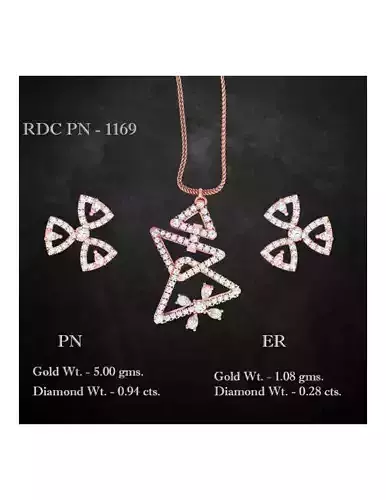 Pendant Earrings combo - 1169