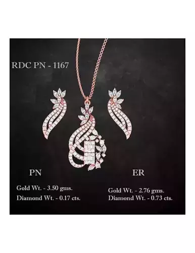 Pendant Earrings combo - 1167