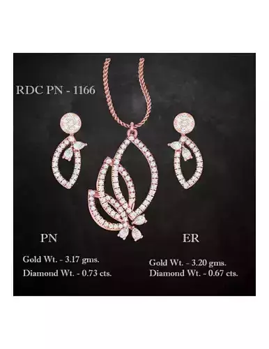 Pendant Earrings combo - 1166