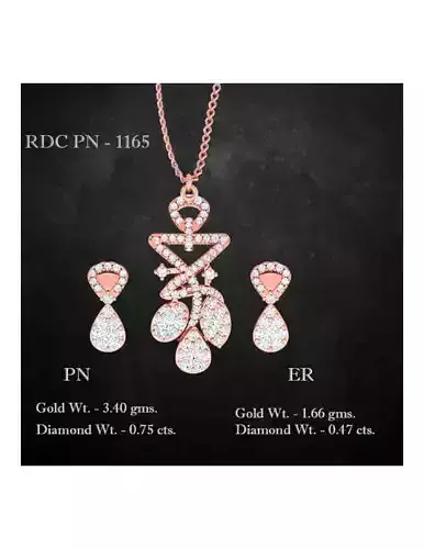 Pendant Earrings combo - 1165