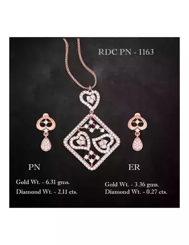 Pendant Earrings combo - 1163
