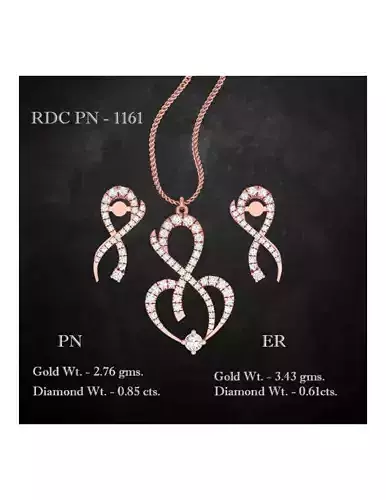 Pendant Earrings combo - 1161