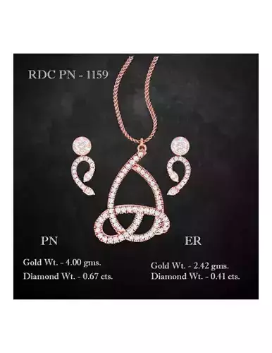 Pendant Earrings combo - 1159