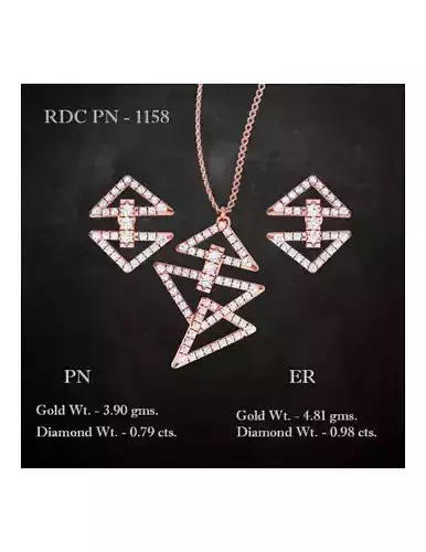 Pendant Earrings combo - 1158
