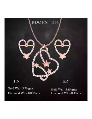 Pendant Earrings combo - 1154