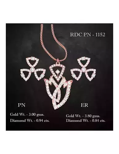 Pendant Earrings combo - 1152