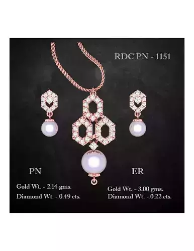 Pendant Earrings combo - 1151