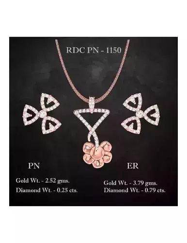 Pendant Earrings combo - 1150 3D print model