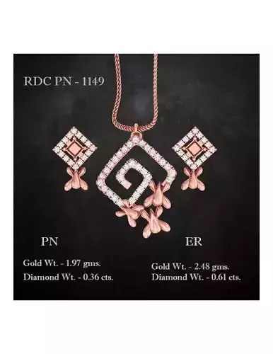 Pendant Earrings combo - 1149