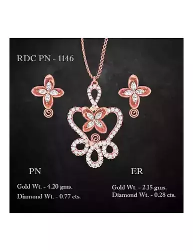 Pendant Earrings combo - 1146